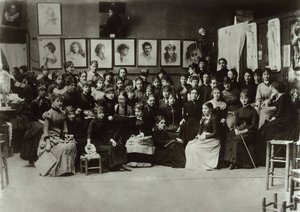 The Women of the Académie Julian by Unbekannt