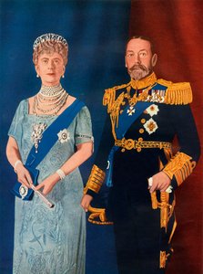 Their Majesties King George V and Queen Mary at the time of their Silver Jubilee in 1935, 1951 by Unbekannt