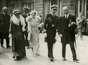 Their Majesties at Edinburgh During the Jubilee Celebrations of King George V 1935