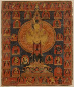 Thousand-Armed Chenresi, a Cosmic Form of the Bodhisattva Avalokiteshvara by Unbekannt