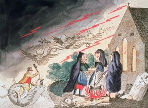 Three Witches in a Graveyard