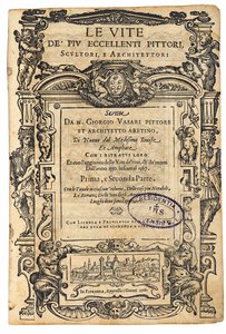 Title Page from: Giorgio Vasari, The Lives of the Most Excellent Italian Painters, Sculptors by Unbekannt
