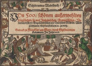 Title page from Schön newes Modelbuch Page 1r