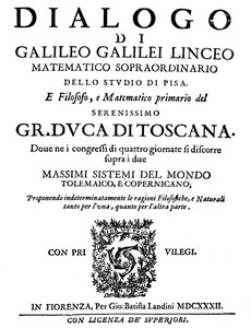 Title Page of Dialogo, by Galileo by Unbekannt