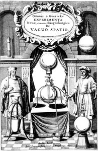 Title page of Experimenta Nova, Magdeburgica, de vacuo Spatio, Amsterdam by Unbekannt