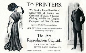 To Printers - The Art Reproduction Co., Ltd advertisement by Unbekannt