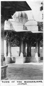 Tomb of the Maharajahs, Jaipur, Rajasthan, India, c1925 by Unbekannt
