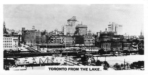 Toronto from the lake, Canada