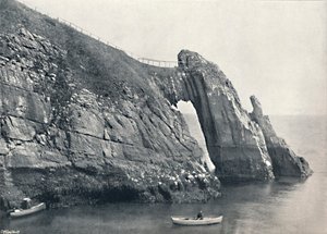 Torquay - The Natural Arch London Bridge, 1895
