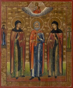 Three Saints by Unbekannt
