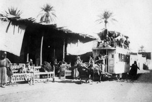 Tramcar, Kazimain Road, Baghdad, Iraq