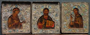 Triptych with Christ, the Virgin, and St. John the Evangelist
