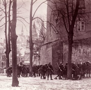 Troops, Aachen, Germany, c. 1914-1918 by Unbekannt