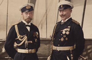 Tsar Nicholas II and Kaiser Wilhelm II in Björkö, 1905