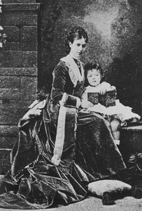 Tsarina Maria Feodorovna of Russia with Tsarevich Nicholas