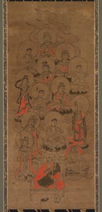 Twelve Buddhas and Kobo Daishi Jusanbutsu, Late 17th Century by Unbekannt