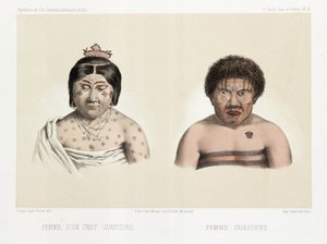 Two Guaycuru women, South America, c 1843-1847