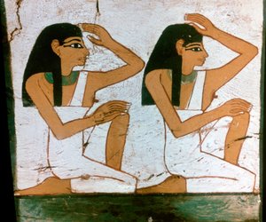 Two Mourners (detail) by Unbekannt