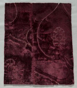 Two Velvet Fragments Sewn Together by Unbekannt