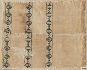 Two fragments of a scarf or headdress