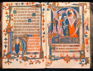 Two pages from A Book of Hours