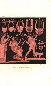 Types of Greek Lyres and Instruments from Ancient Greek Vases by Unbekannt
