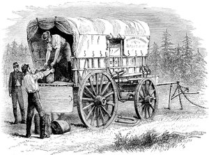 US Military Telegraph Wagon, American Civil War by Unbekannt