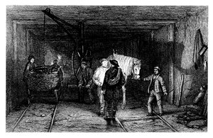 Underground Scene in a Coal Mine