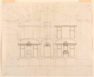 Unfinished Section Through a House by Unbekannt