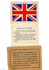 Union Jack car transfers