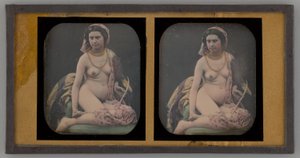 Untitled Portrait of a Nude Woman by Unbekannt