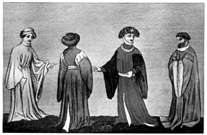 Varieties of the houppelande