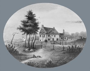 Vechte House at Gowannus, Brooklyn, New York, 1865 by Unbekannt