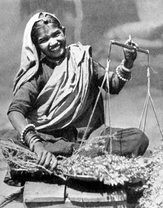Vegetable seller, Jaipur, India, 1936 by Unbekannt