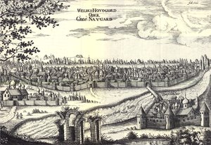 Velikiy Novgorod Illustration from Travels to the Great Duke of Muscovy and the King of Persia by Adam Olearius, 1656 by Unbekannt