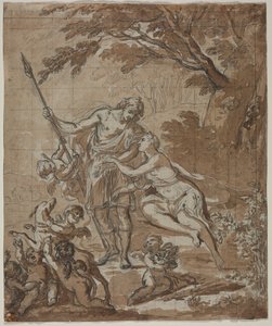 Venus and Adonis, 1713 by Unbekannt