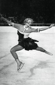 Vera Hrubá, Czech figure skater, Winter Olympic Games, Garmisch-Partenkirchen, Germany, 1936 by Unbekannt