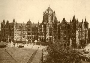 Victoria Station, Bombay, 1930 by Unbekannt