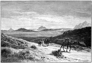 View from the Tellat Pass, Tunisia