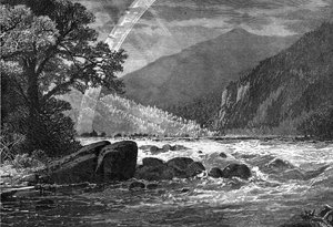 View of Balcony Falls, James River, Virginia, USA by Unbekannt