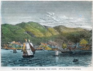View of Charlotte Amalie, St Thomas, West Indies, c1880 by Unbekannt