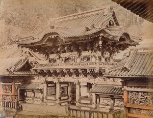 View of Yomeimon Gate - Shinto Temple Nikko by Unbekannt
