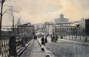 View of Znamenka Street in winter, Moscow, Russia, early 20th century by Unbekannt