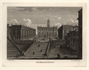 View of the Capitoline Hill, Rome, with the Palazzo Senatorio