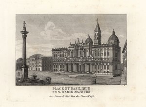 View of the Piazza e Basilica di Santa Maria Maggiore, Rome