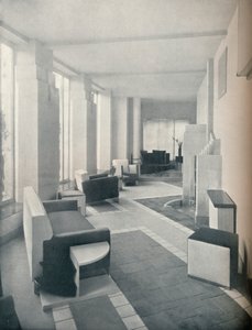 View of the Sun Room in daylight, showing the three windows and columns by Unbekannt