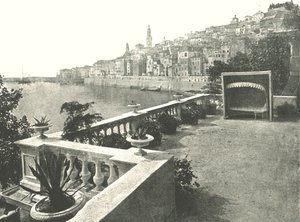 View of the Town from the Bay, Menton, France by Unbekannt