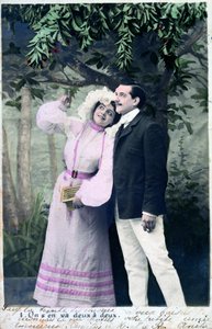 Vintage French postcard, c1900 by Unbekannt
