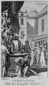Virginius kills his Daughter Virginia by Unbekannt
