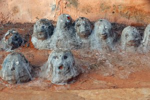 Voodoo Fetishes at the Entrance of a Convent by Unbekannt